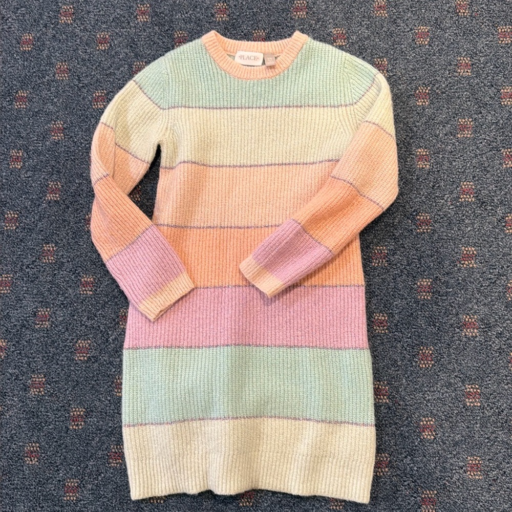 Children’s place size 7-8 sweater dress long and new
